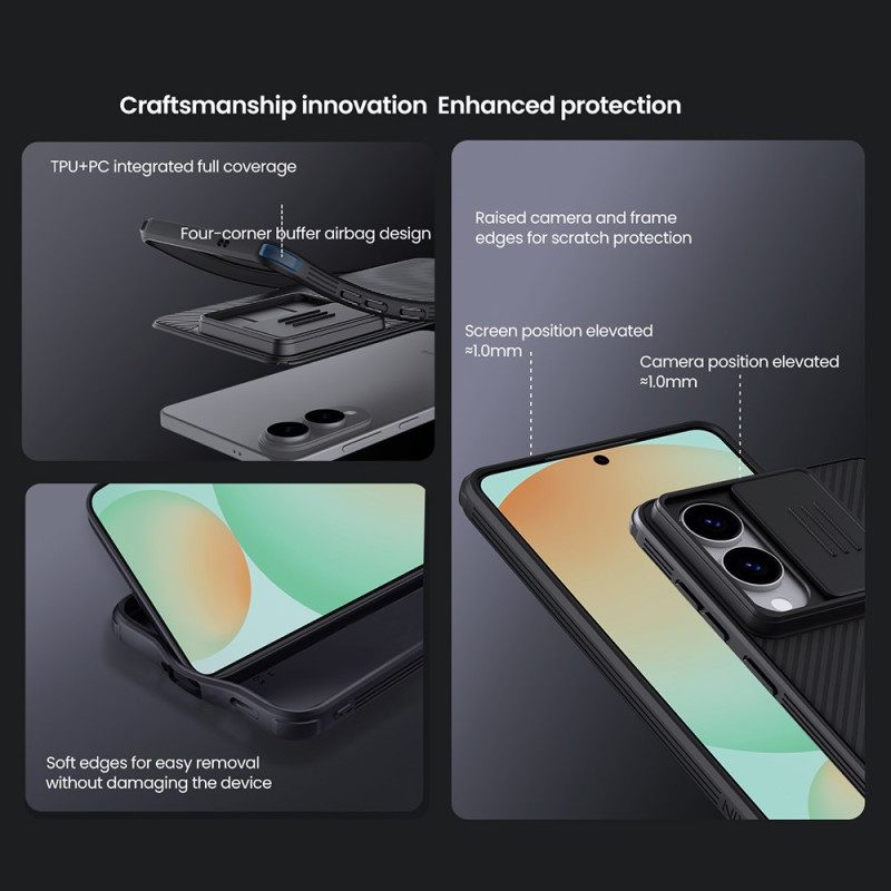 Κάλυμμα Samsung Galaxy S25 5g Edge Θήκες Κινητών Camshield Pro Με Συρόμενο Κάλυμμα Κάμερας Nillkin