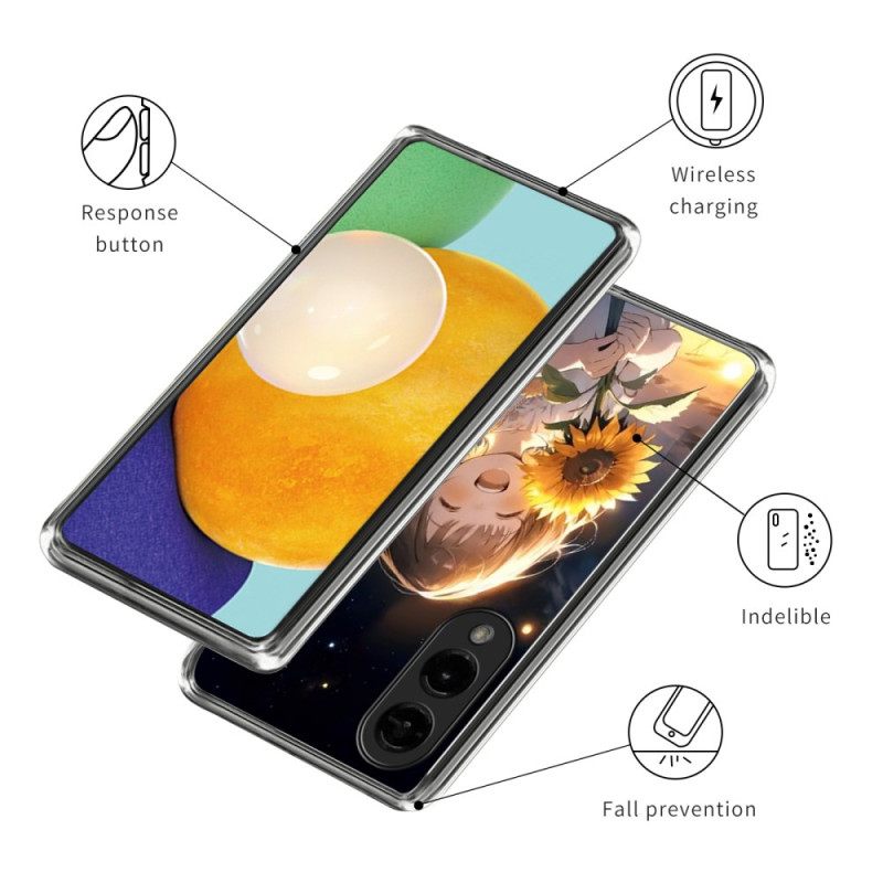 Κάλυμμα Samsung Galaxy S25 5g Edge Θήκες Κινητών Κορίτσι Ηλίανθου