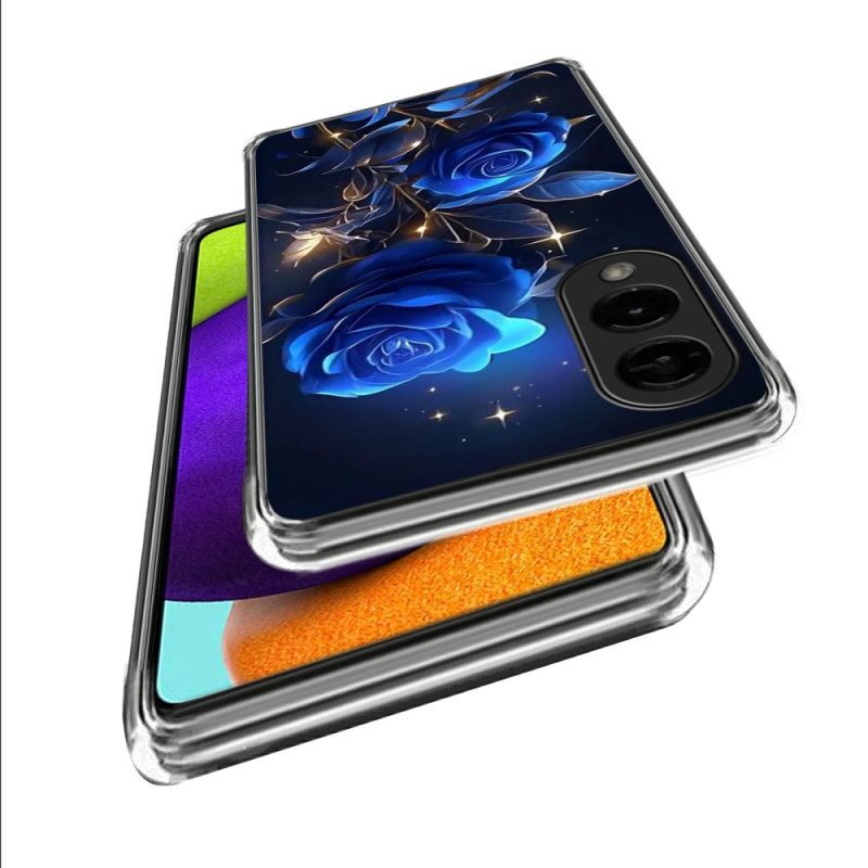 Κάλυμμα Samsung Galaxy S25 5g Edge Θήκες Κινητών Μπλε Τριαντάφυλλα