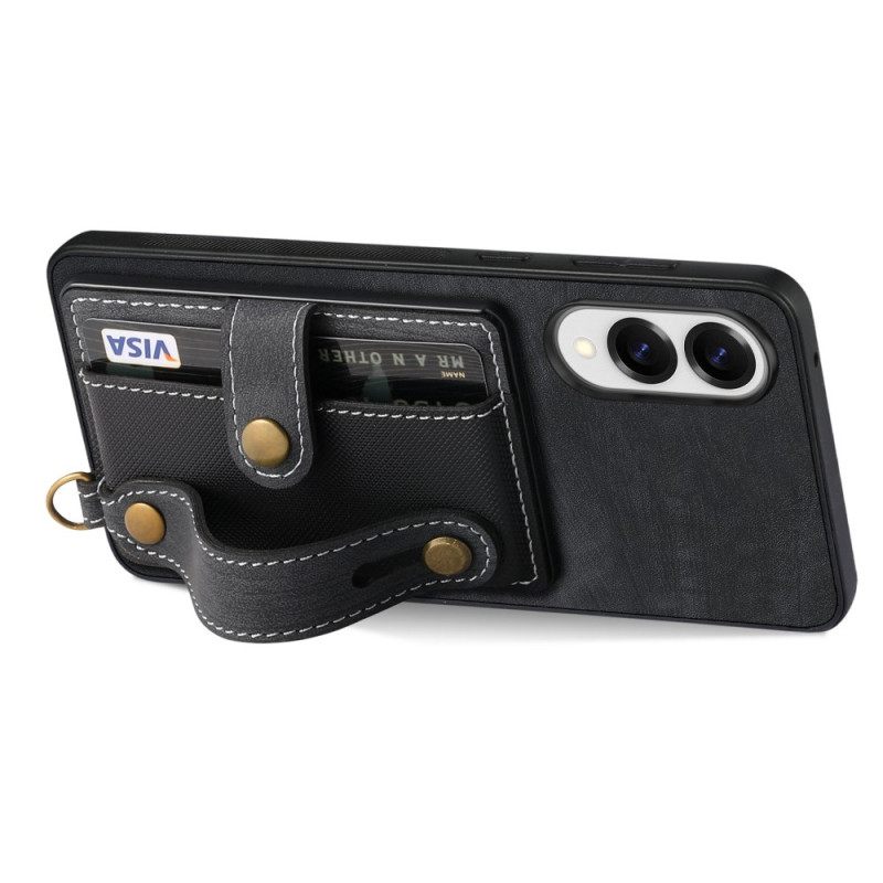 Κάλυμμα Samsung Galaxy S25 5g Edge Θήκες Κινητών Ρετρό Θήκη Καρτών & Λουράκι Καρπού