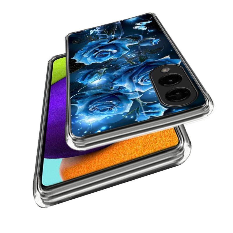 Κάλυμμα Samsung Galaxy S25 5g Edge Θήκες Κινητών Σχέδιο Με Μπλε Τριαντάφυλλα