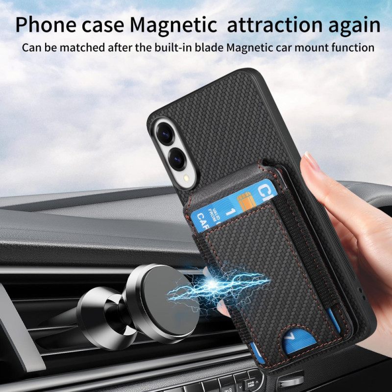 Κάλυμμα Samsung Galaxy S25 5g Edge Θήκες Κινητών Θήκη Καρτών Και Βάση Από Ανθρακονήματα Υψηλής Ποιότητας