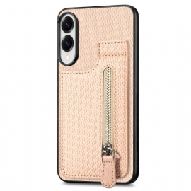 Κάλυμμα Samsung Galaxy S25 5g Edge Θήκες Κινητών Θήκη Καρτών Και Πορτοφόλι Για Κέρματα Από Ανθρακονήματα