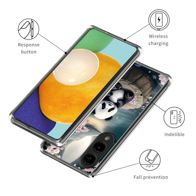 Κάλυμμα Samsung Galaxy S25 5g Edge Χαριτωμένο Πάντα Σιλικόνης