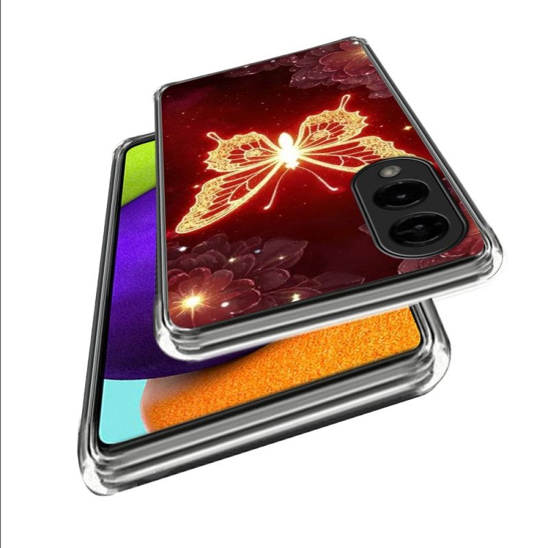 Κάλυμμα Samsung Galaxy S25 5g Edge Χρυσή Πεταλούδα