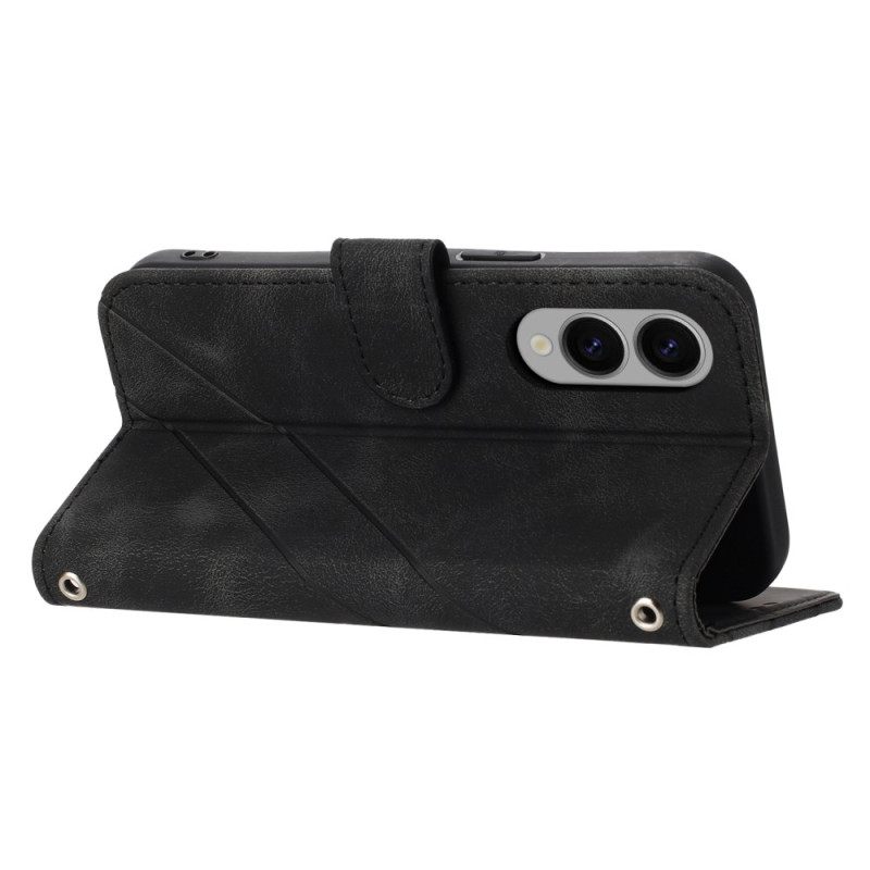 Θηκη Κινητου Samsung Galaxy S25 5g Edge Θήκες Κινητών Λουράκι Με Τυπωμένες Γραμμές