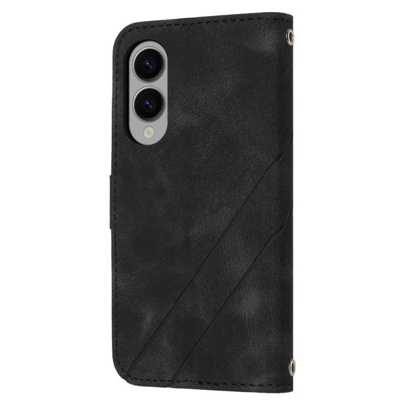 Θηκη Κινητου Samsung Galaxy S25 5g Edge Θήκες Κινητών Λουράκι Με Τυπωμένες Γραμμές