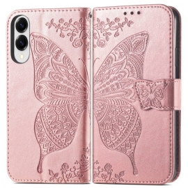 Θηκη Κινητου Samsung Galaxy S25 5g Edge Θήκες Κινητών Μπαρόκ Πεταλούδα Με Λουράκι Καρπού