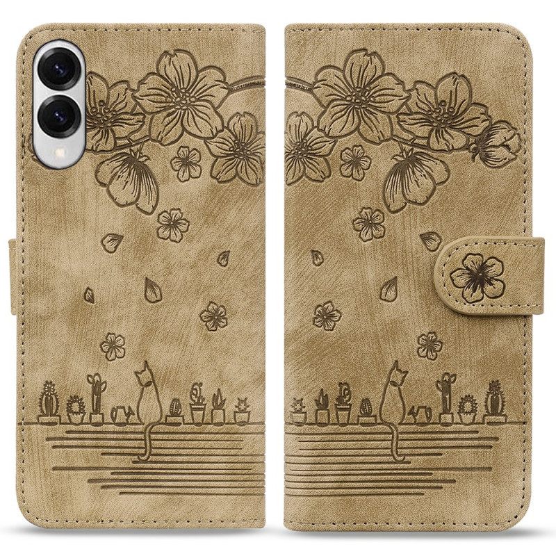 Θηκη Κινητου Samsung Galaxy S25 5g Edge Θήκες Κινητών Σκηνή Γάτας