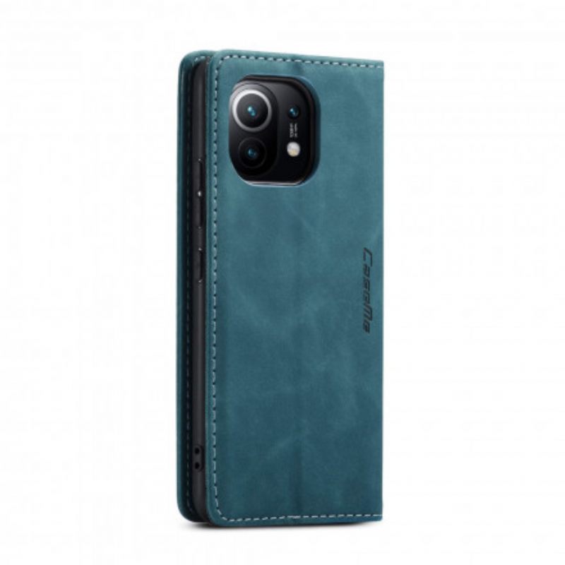 θηκη κινητου Xiaomi Mi 11 5G Θήκη Flip Δερμάτινο Εφέ Caseme