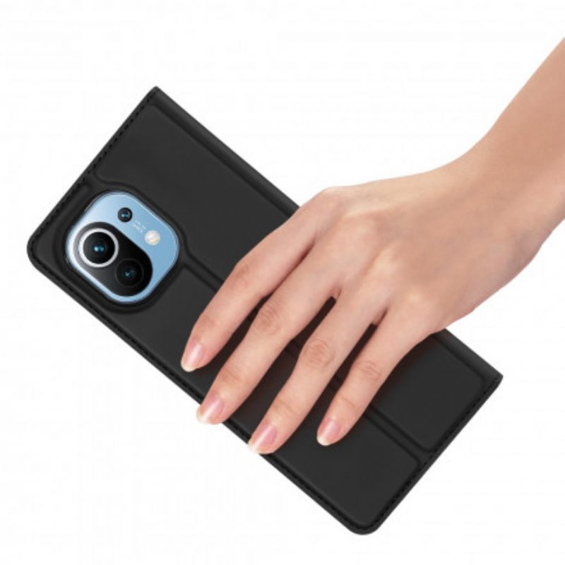 θηκη κινητου Xiaomi Mi 11 5G Θήκη Flip Skin Pro Dux Ducis