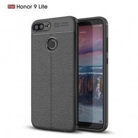 Θήκη Honor 9 Lite Διπλή Γραμμή Litchi Leather Effect