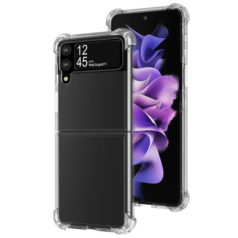 Θήκη Samsung Galaxy Z Flip 4 Θήκη Flip Καθαρίστε Τις Ενισχυμένες Γωνίες