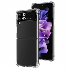 Θήκη Samsung Galaxy Z Flip 4 Θήκη Flip Καθαρίστε Τις Ενισχυμένες Γωνίες