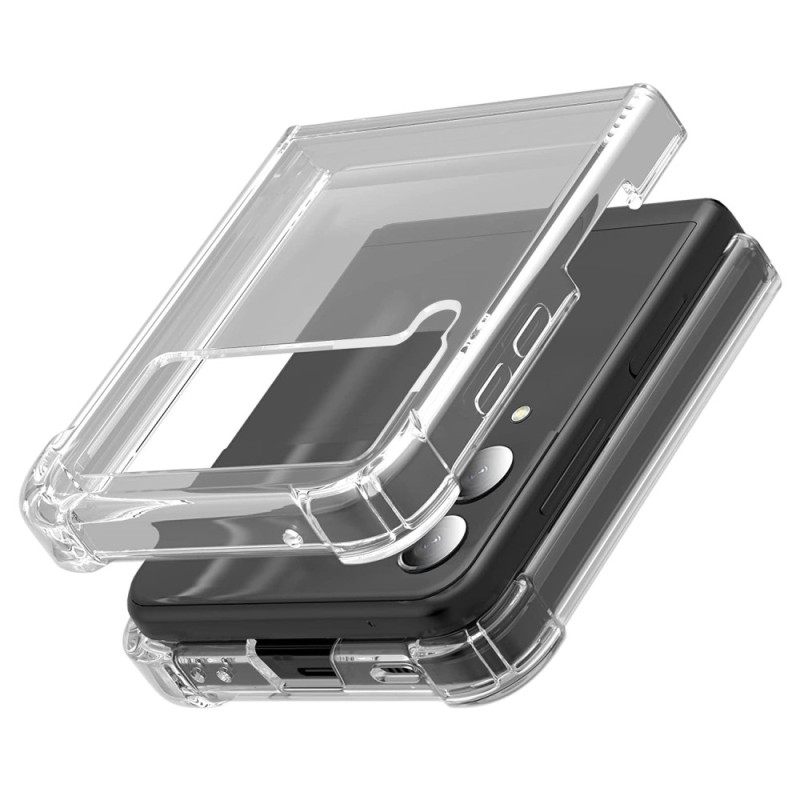 Θήκη Samsung Galaxy Z Flip 4 Θήκη Flip Καθαρίστε Τις Ενισχυμένες Γωνίες