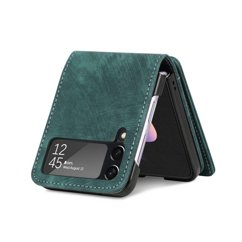 Θήκη Samsung Galaxy Z Flip 4 Θήκη Flip Κάτοχος Κάρτας / Πορτοφόλι