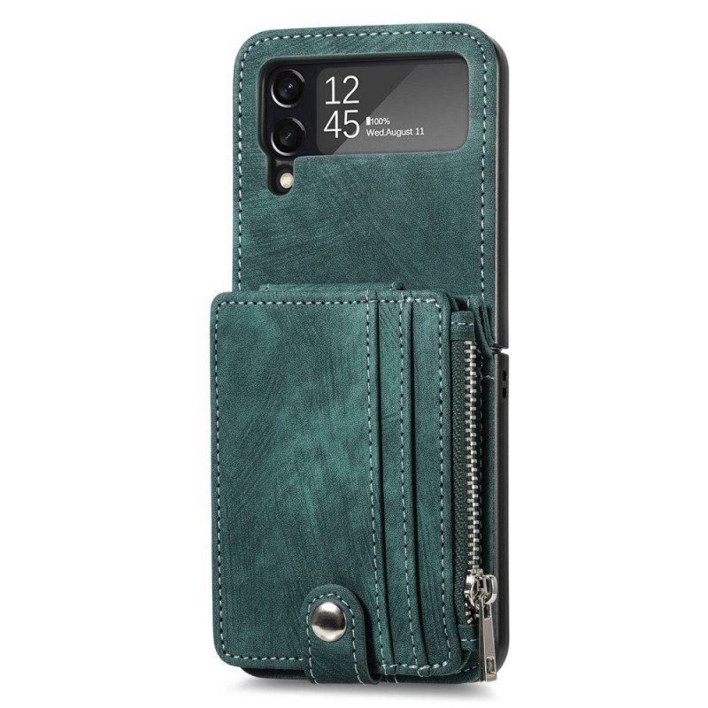 Θήκη Samsung Galaxy Z Flip 4 Θήκη Flip Κάτοχος Κάρτας / Πορτοφόλι