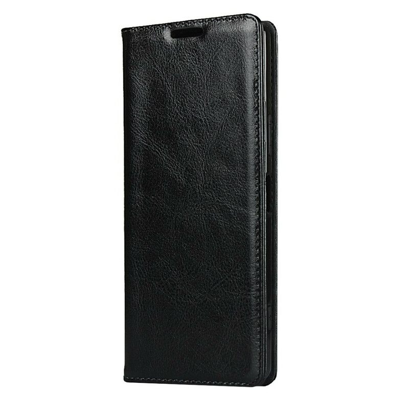 θηκη κινητου Sony Xperia 1 II Θήκη Flip Γνήσιο Δέρμα Καθαρότητας