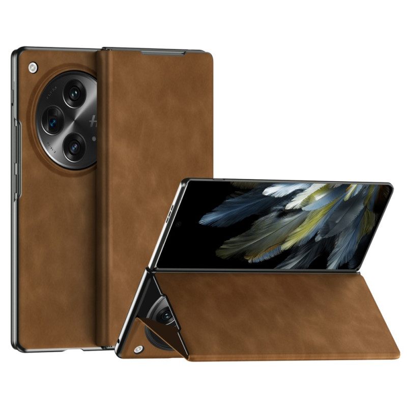 Δερματινη Θηκη Oppo Find N3 Κλασικό Δέρμα Nappa Σιλικόνης