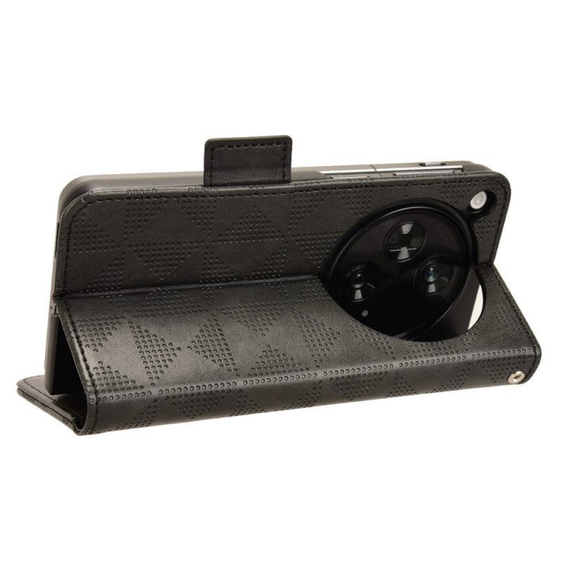 Δερματινη Θηκη Oppo Find N3 Τριγωνικό Μοτίβο