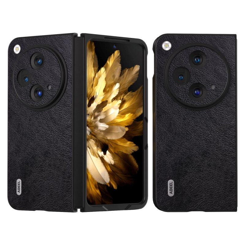 Κάλυμμα Oppo Find N3 Abeel Lychee Leather Effect