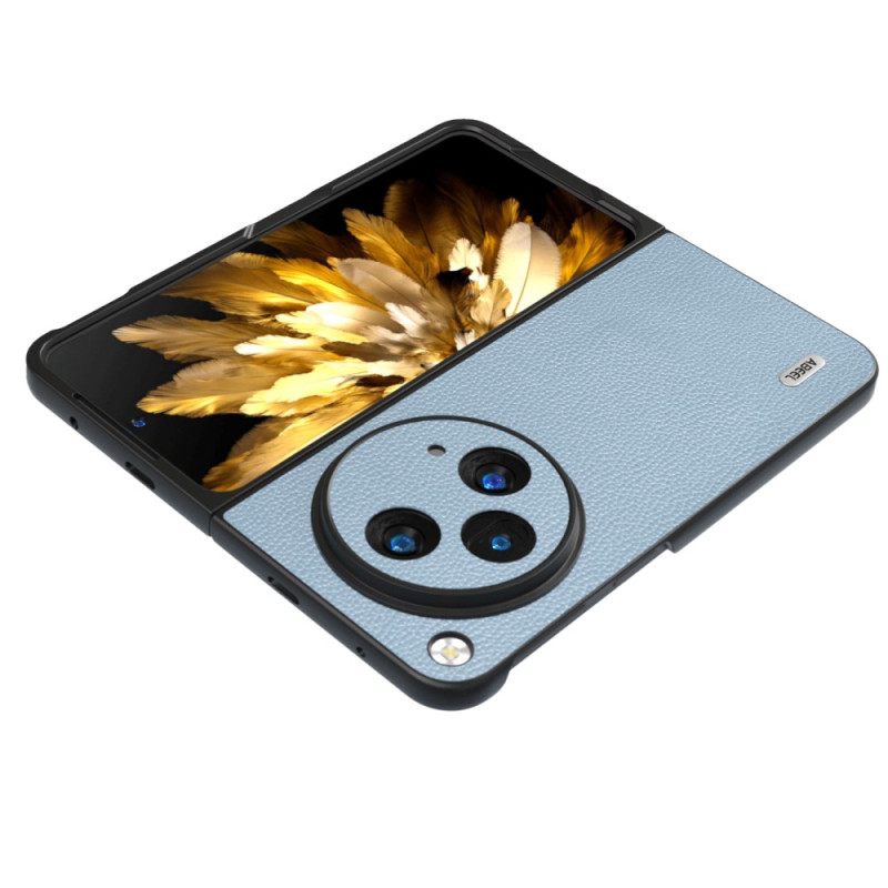 Κάλυμμα Oppo Find N3 Φυσικό Δέρμα Λίτσι Abeel Σιλικόνης