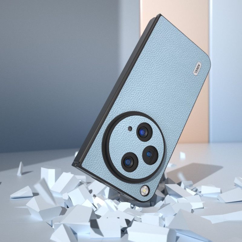 Κάλυμμα Oppo Find N3 Φυσικό Δέρμα Λίτσι Abeel Σιλικόνης