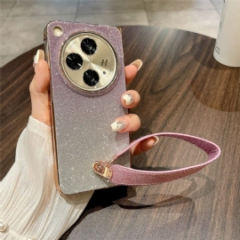 Κάλυμμα Oppo Find N3 Γυαλιστερή Επιφάνεια Και Λουράκι Σιλικόνης