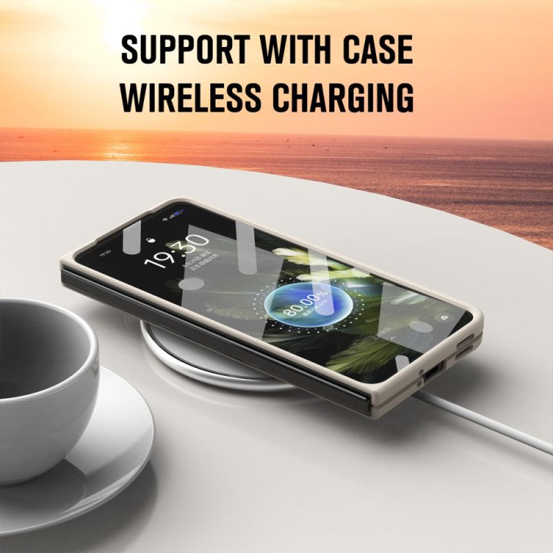 Κάλυμμα Oppo Find N3 Με Προστατευτικό Οθόνης Από Σκληρυμένο Γυαλί Σιλικόνης