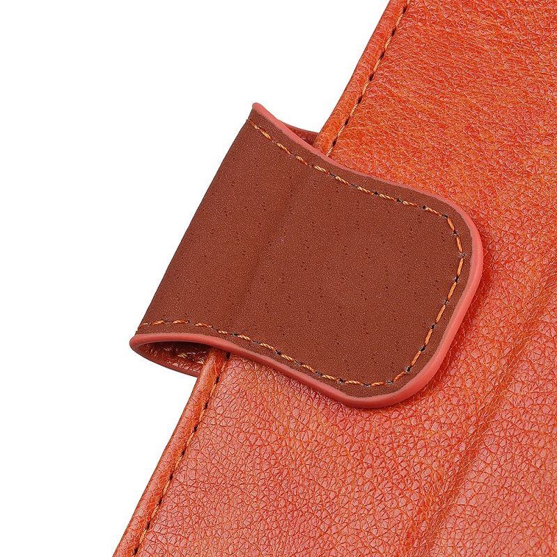 δερματινη θηκη Oppo Reno 6 Pro 5G Πορτοκαλί Split Nappa Leather