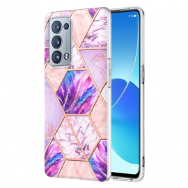 θηκη κινητου Oppo Reno 6 Pro 5G Μαρμάρινο Γεωμετρικό Σχέδιο