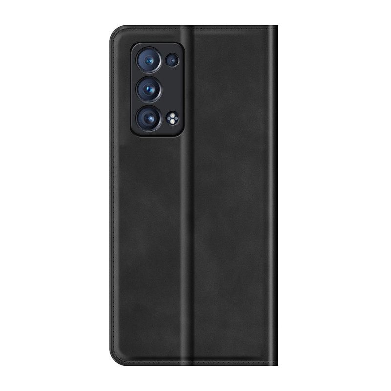 θηκη κινητου Oppo Reno 6 Pro 5G Θήκη Flip Απαλό Δέρμα-άγγιγμα