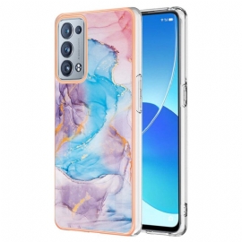 Θήκη Oppo Reno 6 Pro 5G Ροζ Μαρμάρινο Σχέδιο