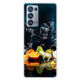 Θήκη Oppo Reno 6 Pro 5G Trompe L'oeil Fruits And Water