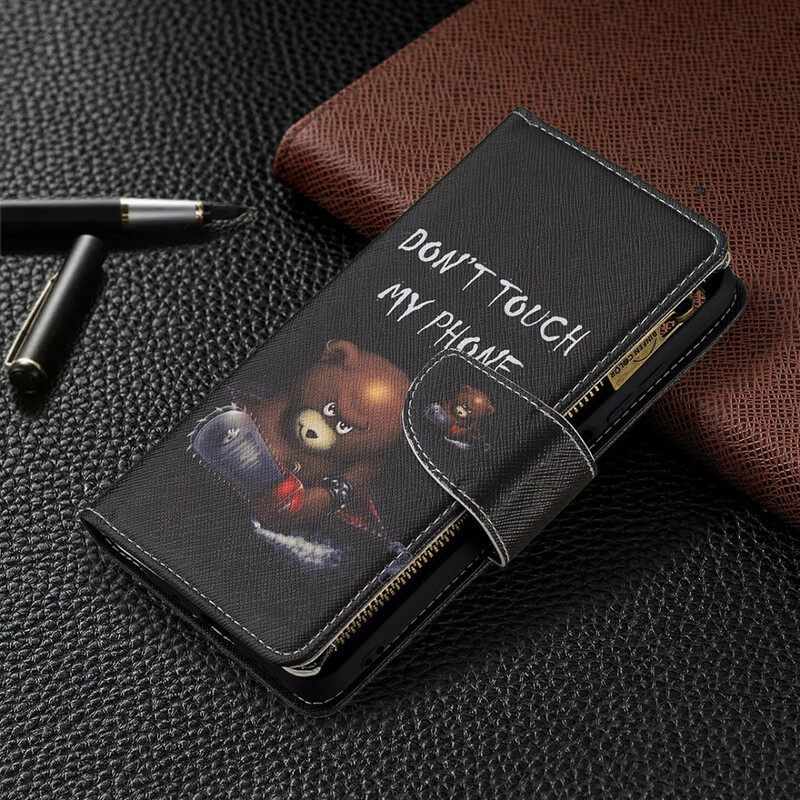 Κάλυμμα Xiaomi Redmi Note 10 5G Αρκουδάκι Τσέπης Με Φερμουάρ