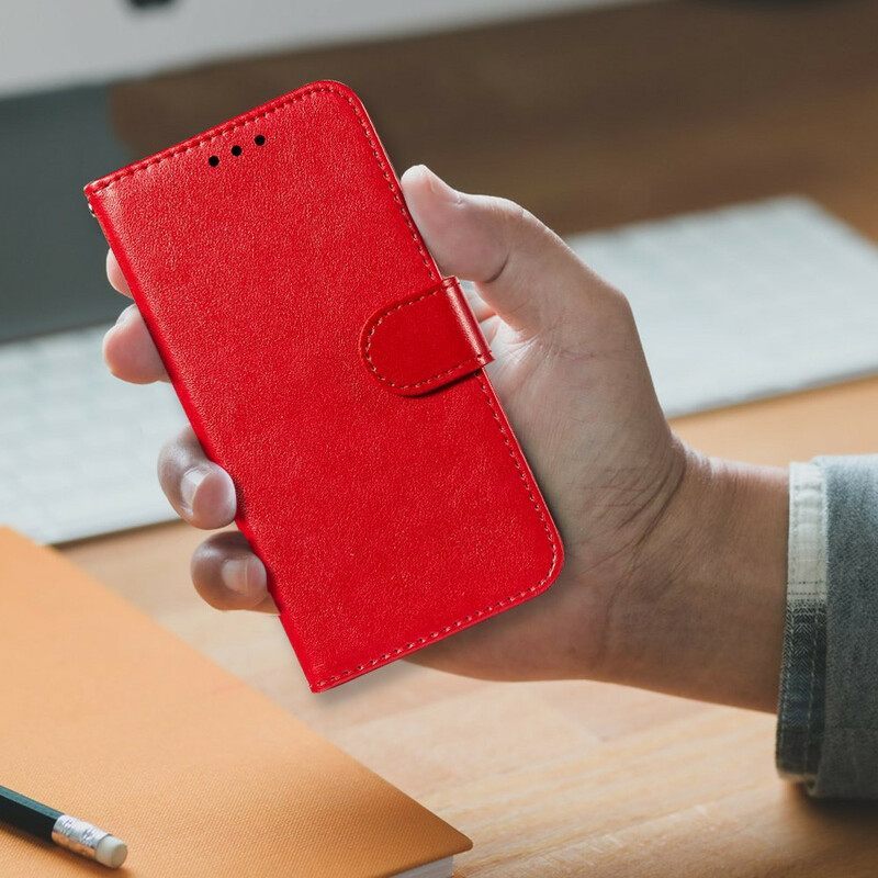 Κάλυμμα Xiaomi Redmi Note 10 5G Δερμάτινο Σχέδιο Με Λουράκι