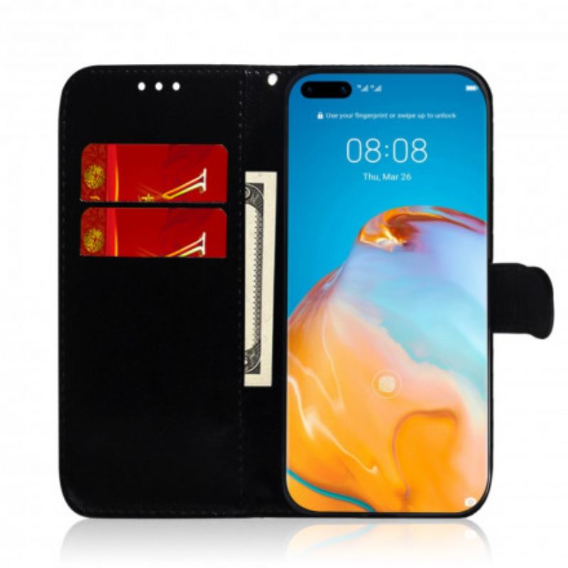 Κάλυμμα Huawei P40 Pro Κάλυμμα Καθρέφτη Από Συνθετικό Δέρμα