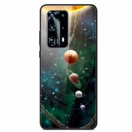 θηκη κινητου Huawei P40 Pro Ηλιακό Σύστημα Planet Tempered Glass