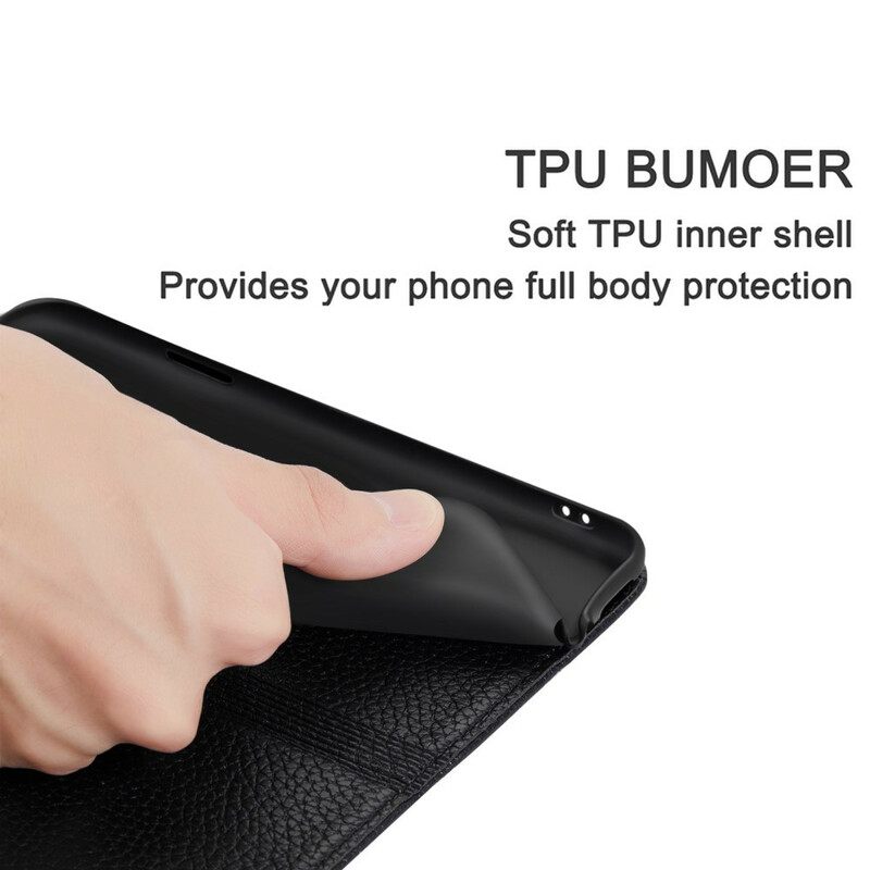 θηκη κινητου Huawei P40 Pro Θήκη Flip Litchi Ultra Chic Faux Leather