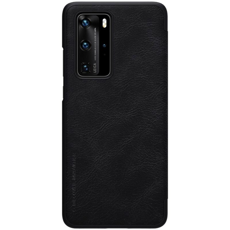 θηκη κινητου Huawei P40 Pro Θήκη Flip Qin Series Nillkin