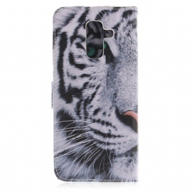 δερματινη θηκη Samsung Galaxy A6 Plus Πρόσωπο Τίγρης
