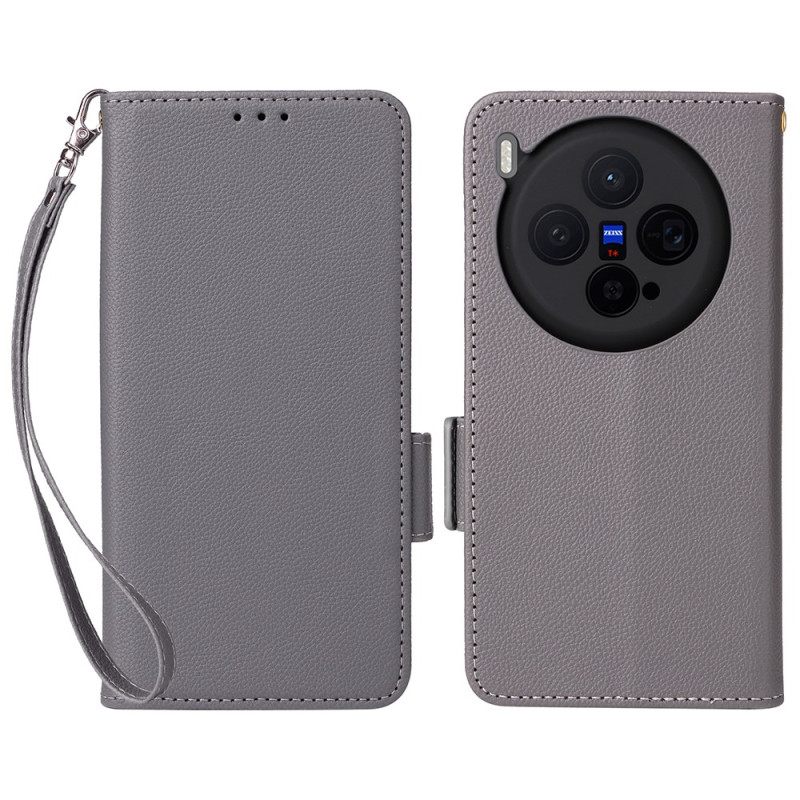 Δερματινη Θηκη Vivo X300 Στράπλες Τεχνητό Δέρμα Σιλικόνης