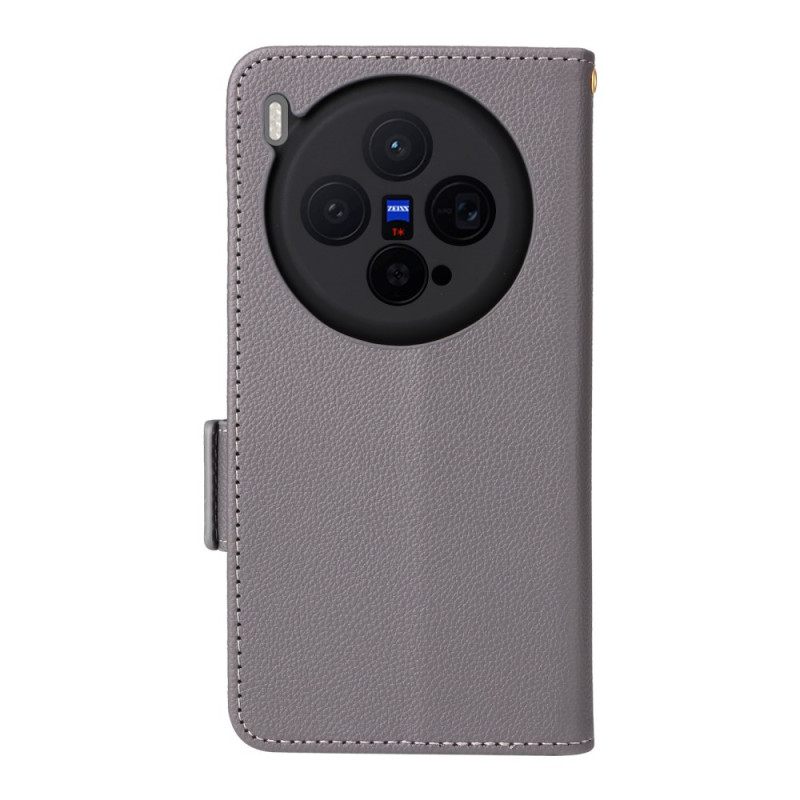 Δερματινη Θηκη Vivo X300 Στράπλες Τεχνητό Δέρμα Σιλικόνης