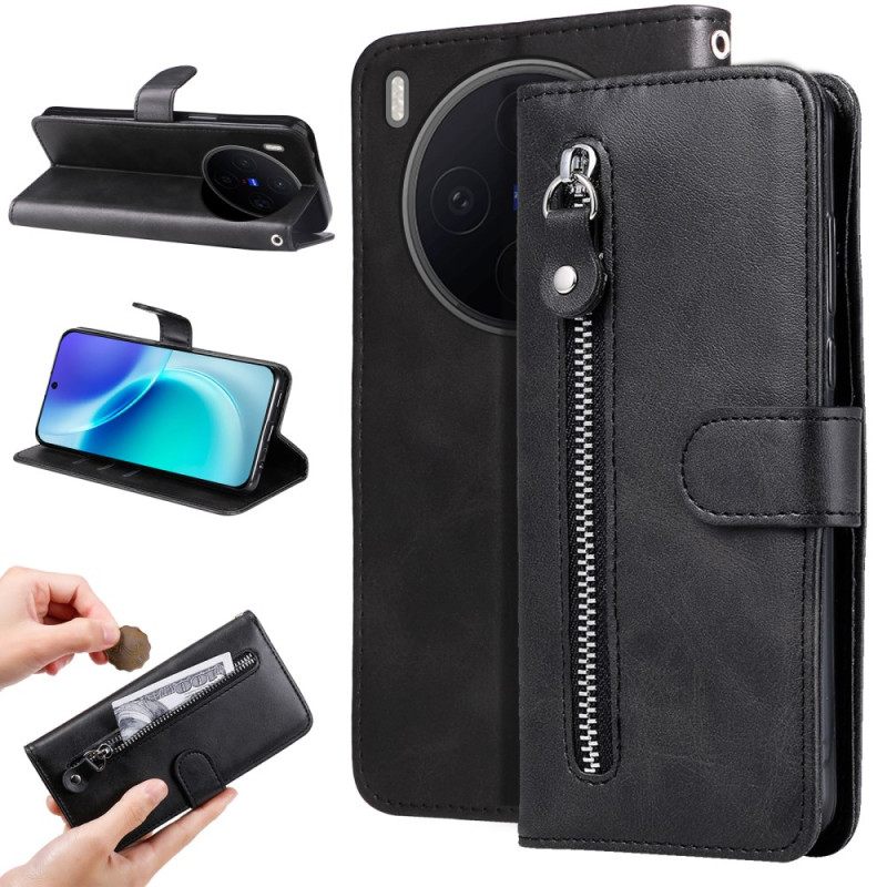 Δερματινη Θηκη Vivo X300 Τσέπη Με Φερμουάρ