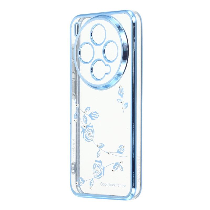 Κάλυμμα Vivo X300 Kadem Με Στρας Και Λουλούδι