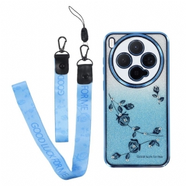 Κάλυμμα Vivo X300 Θήκες Κινητών Λουλούδι Με Στράπλες Και Στρας