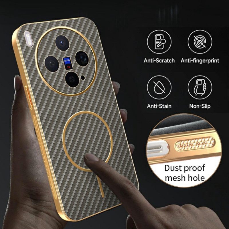 Κάλυμμα Vivo X300 Υφή Από Ίνες Άνθρακα Σιλικόνης