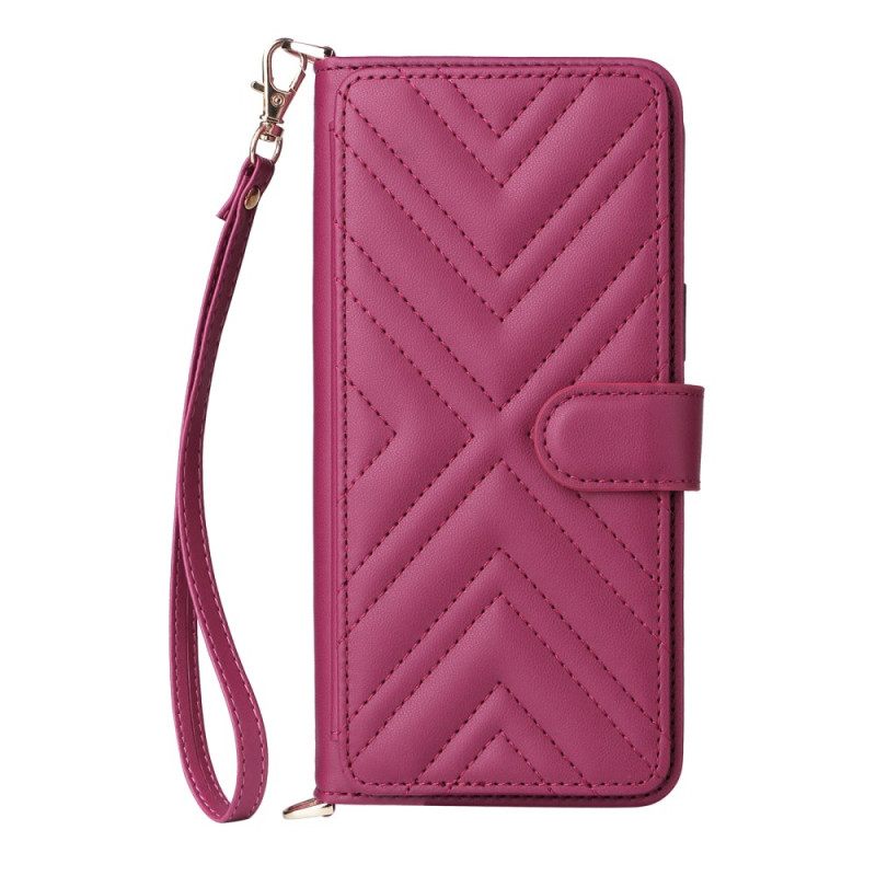 Δερματινη Θηκη Oppo Find X9 Pro 5g Καπιτονέ Με Λουράκια