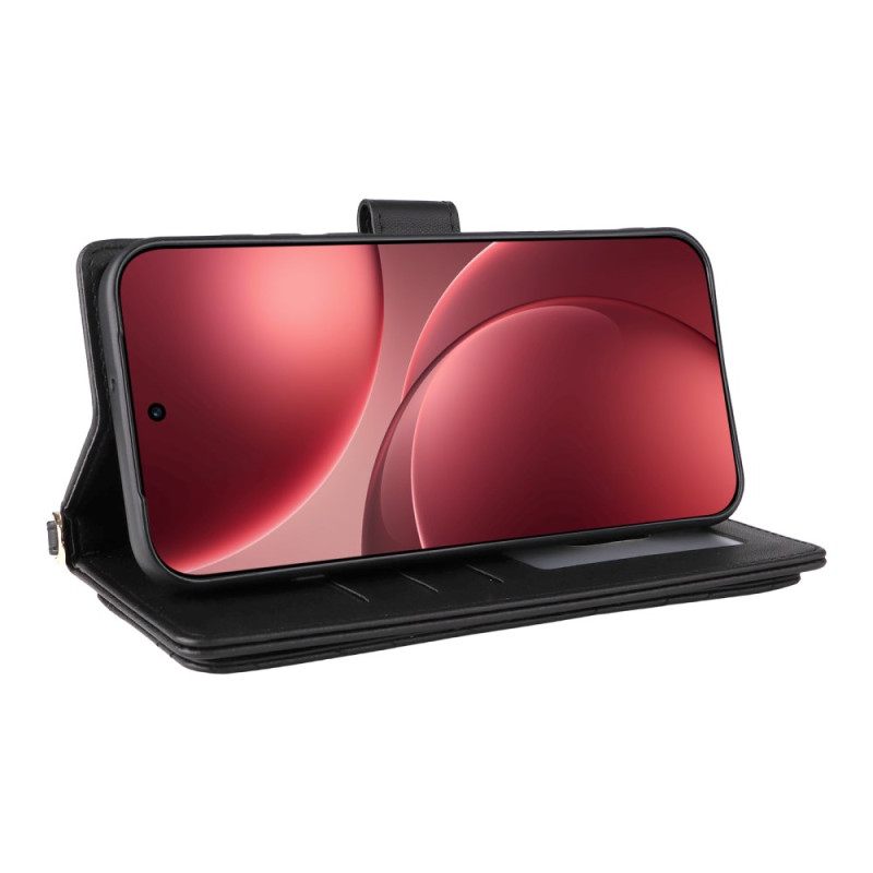 Δερματινη Θηκη Oppo Find X9 Pro 5g Καπιτονέ Με Λουράκια