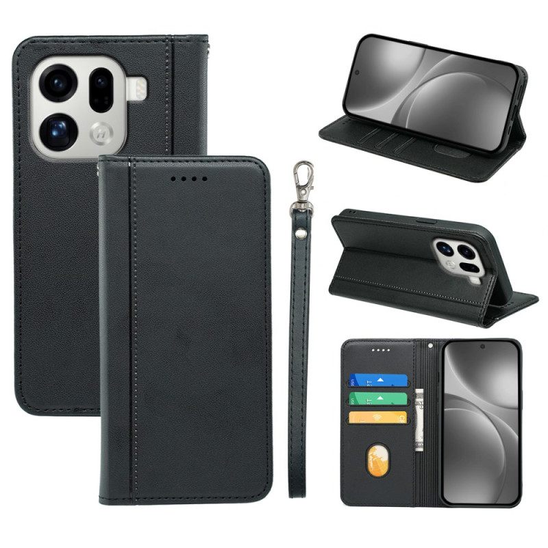 Δερματινη Θηκη Oppo Find X9 Pro 5g Θήκες Κινητών Κορδόνι Με Λουράκι